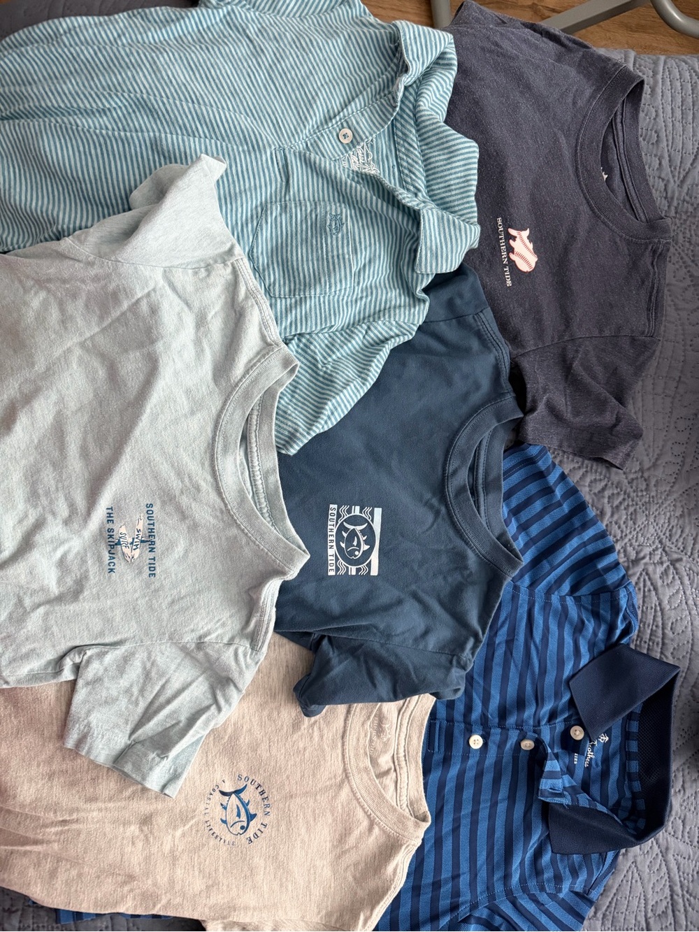Lot of 6 Southern Tide and Brooks Brothers  size 6/7